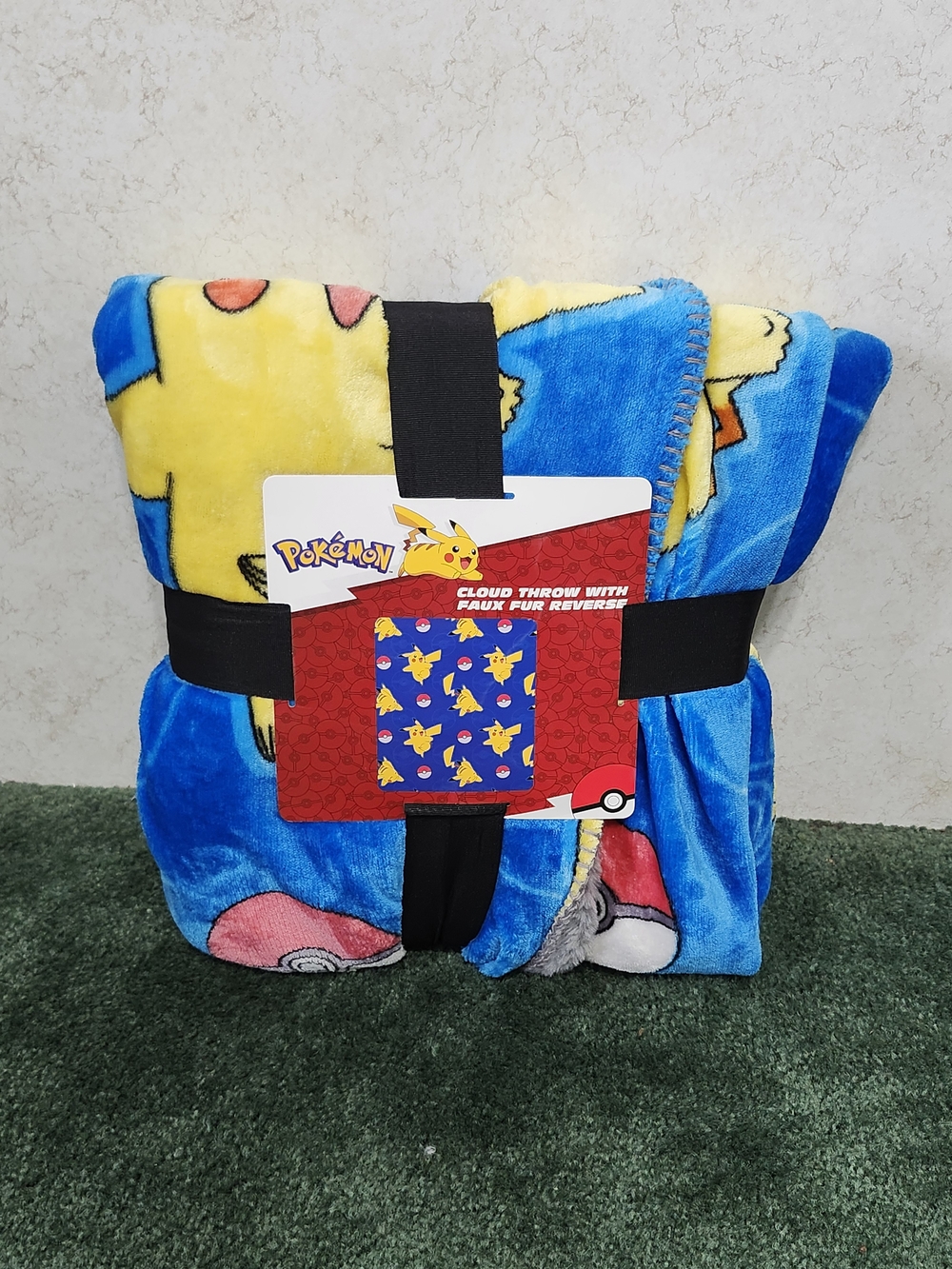 Pokemon Pikachu Plush Throw Blanket Cozy Kids Bed Play Lounge  Character